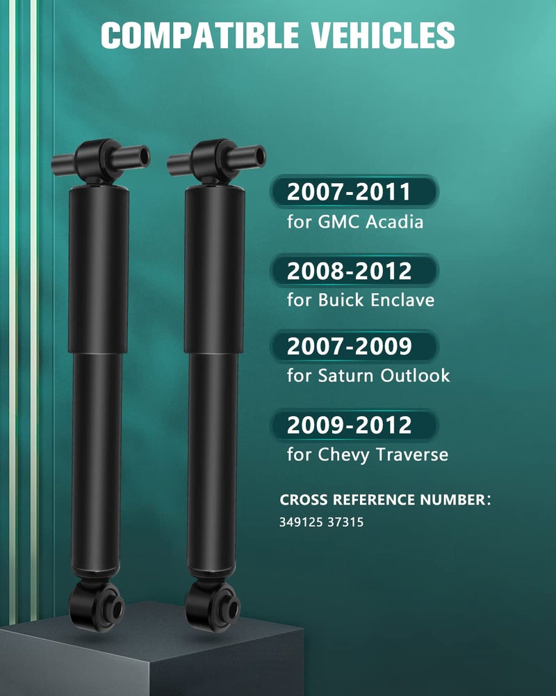AUTOMUTO Rear Shocks Kits Fits 2008-2012 for Enclave/2009-2012 for Traverse/ 2007-2011 for GMC Acadia/ 2007-2009 for Saturn Outlook 349125 37315 Auto Shocks Sets - Image 3